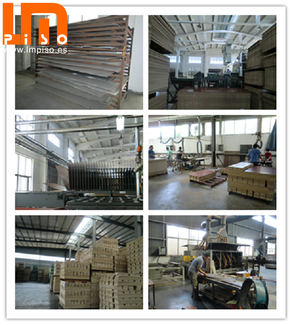 Piso flotante fotolaminado real wood grain washed HDF aglomerado con encerado