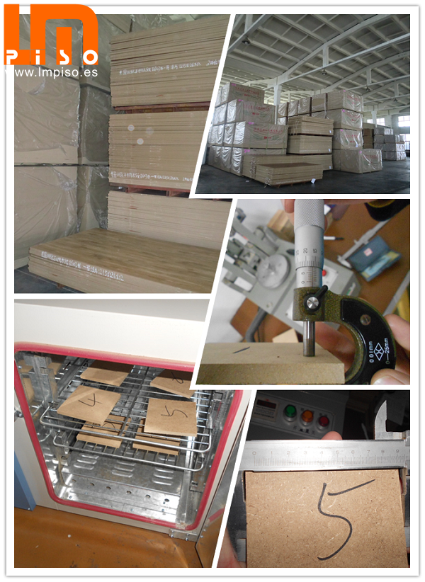 Suelo laminado de madera real wood grain 1215x196mm arc clic glueless