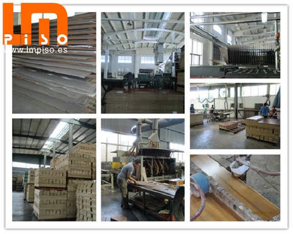 Suelo laminado de madera real wood grain 1215x196mm arc clic glueless