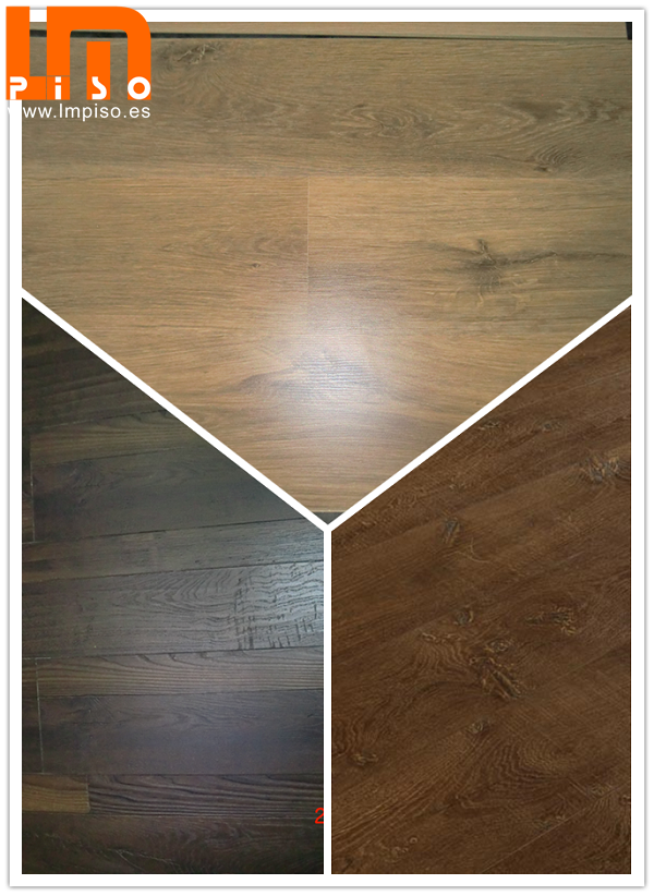 Suelos laminados 12mm encerado haya de small embossed para las zonas publicas