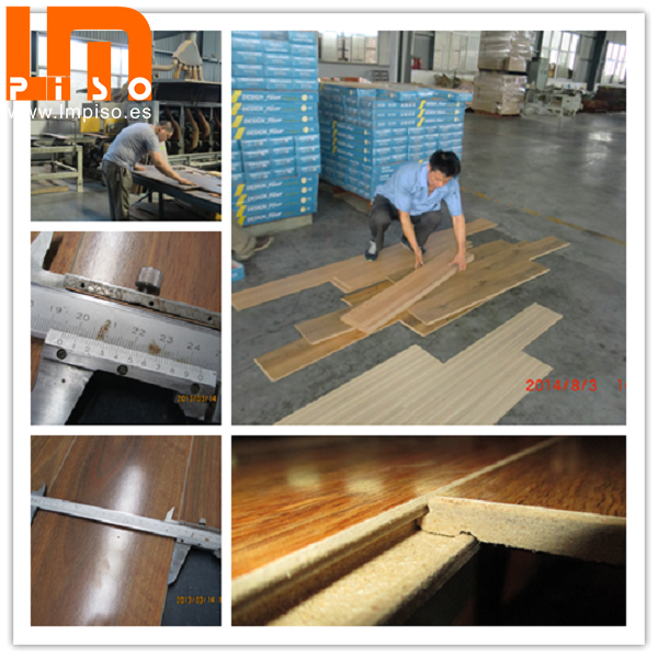 Pisos flotantes melaminicos real wood grain color wenge con competitivo precio en venta