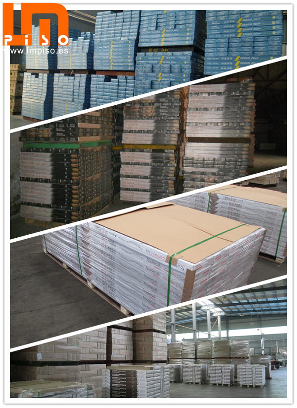 Suelo laminado de madera real wood grain 1215x196mm arc clic glueless