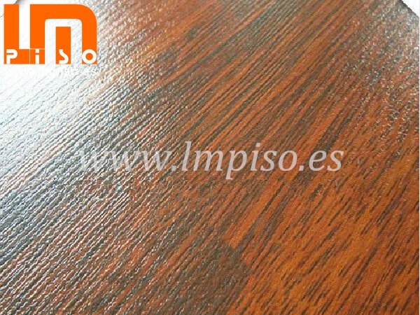 Tarima laminada comercio con bicelados del superficie small embossed color teak