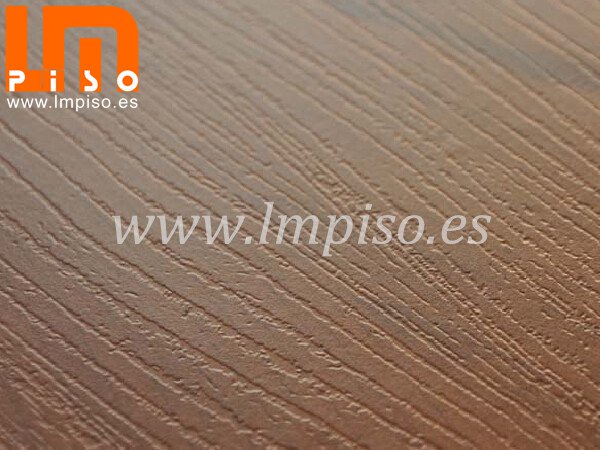 Pisos flotantes middle embossed con bicelado v del color teak