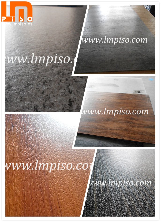 Anti deslizamiento Semi-Matt comercial 5.5mm - 7mm ecológicos Piso WPC vinyl plastic floor
